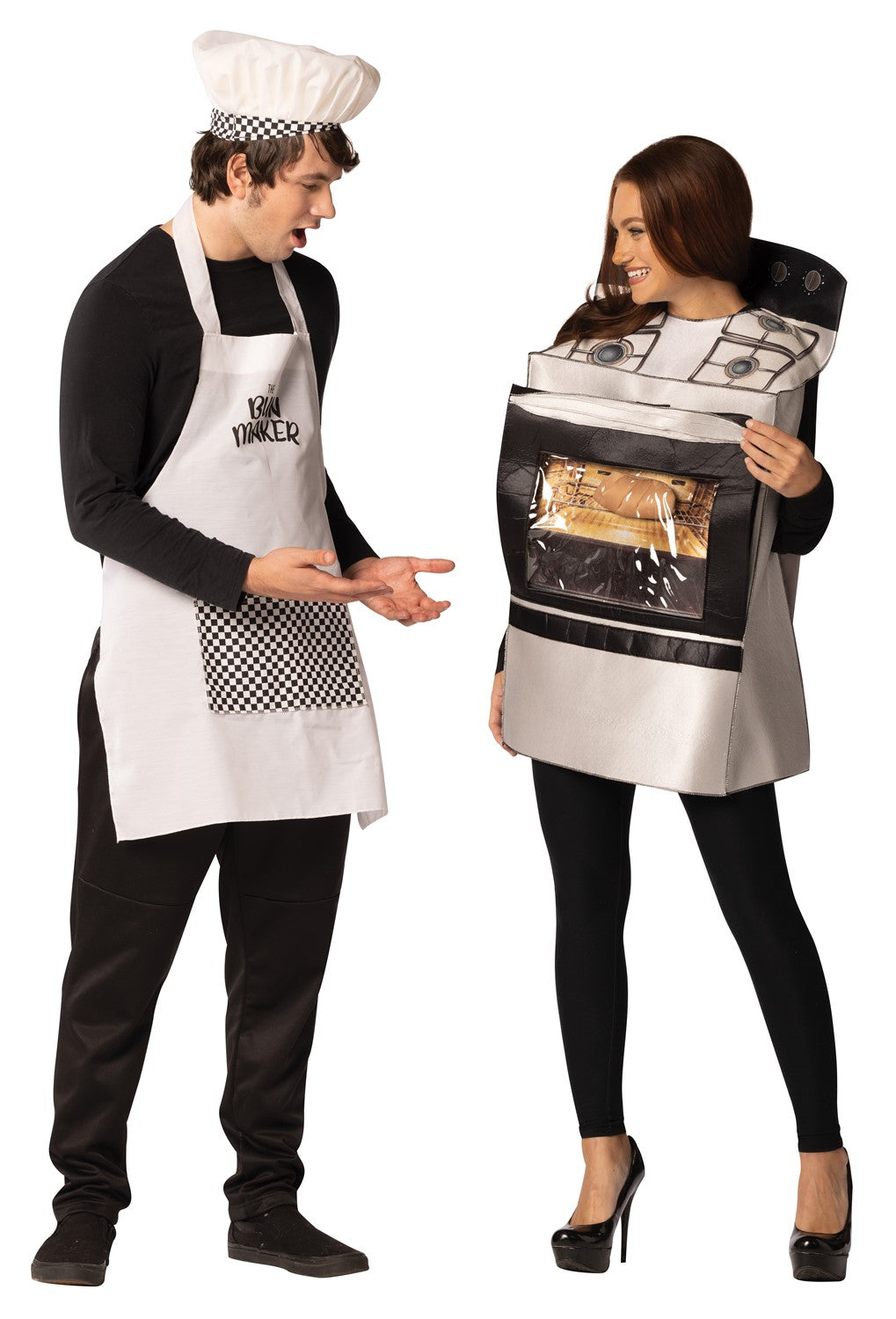 Bun in Oven & Bun Maker Couple Halloween Costume, Adult One Size