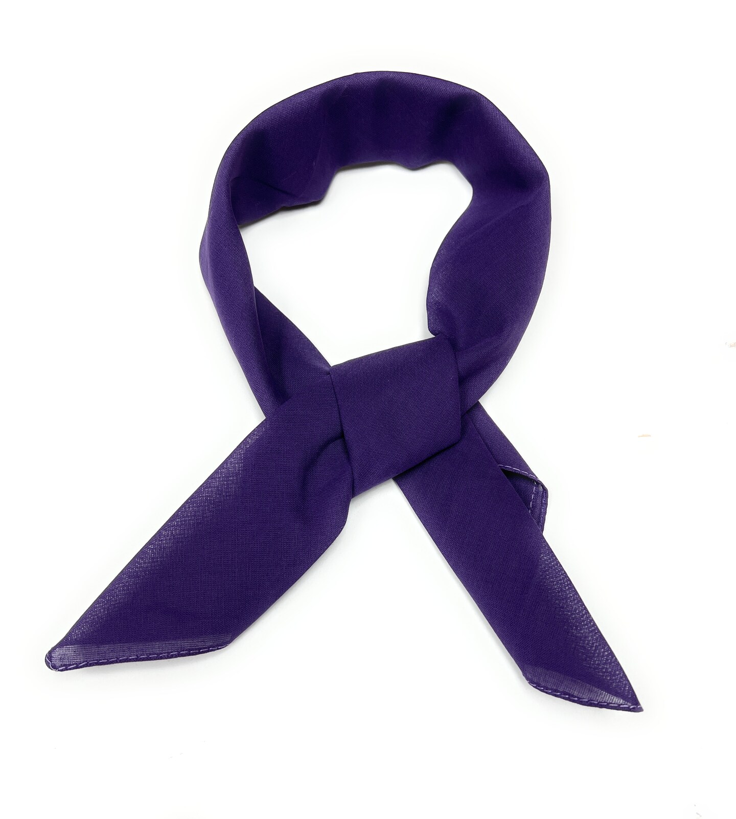 Pack of 6 Plain Chiffon Scarf Square Retro Ribbon Pure Cotton