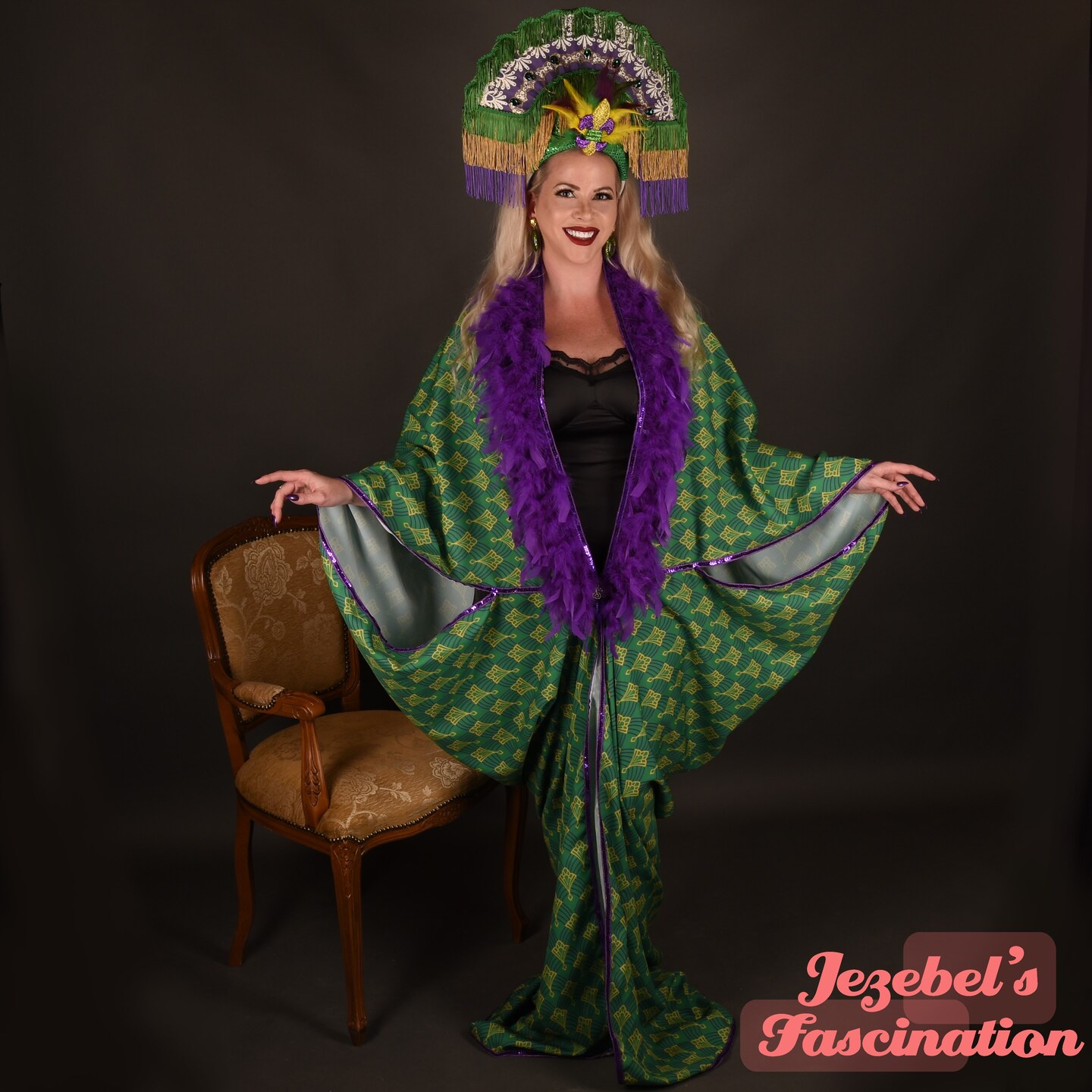 Mardi Gras Fleur de Lis Carnival Queen New Orleans Crown  display picture 1