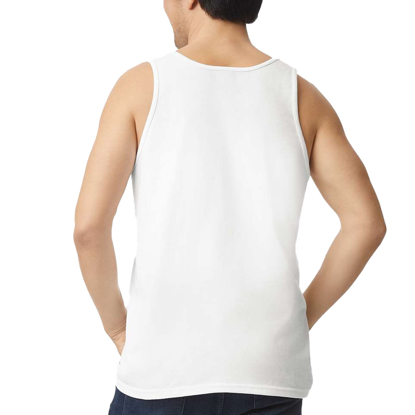 Gildan Ultra Cotton Tank Top, Sleeveless Sport Shirts for Men Multicolor Tee