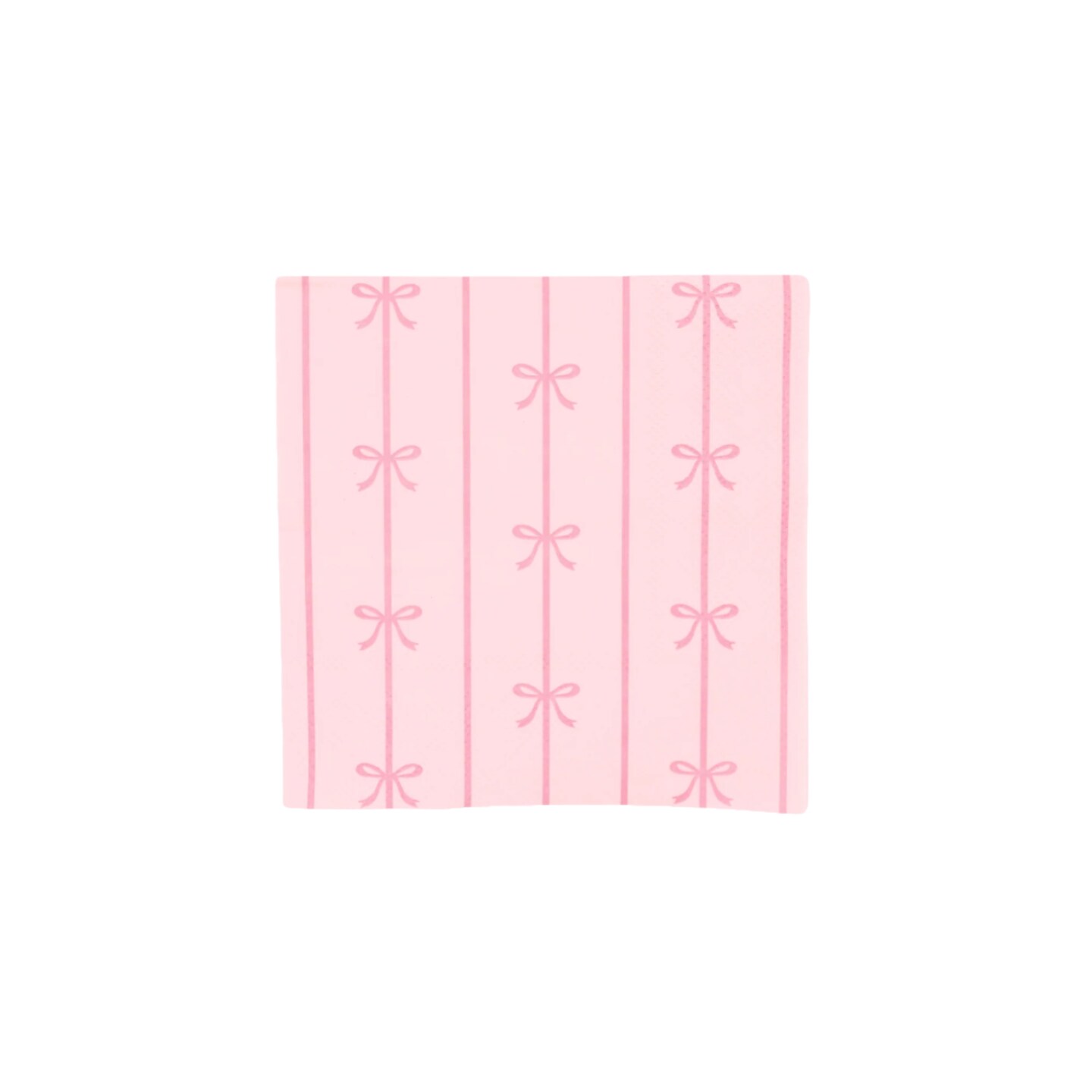 PETAL PINK SIGNATURE BOW SMALL NAPKINS