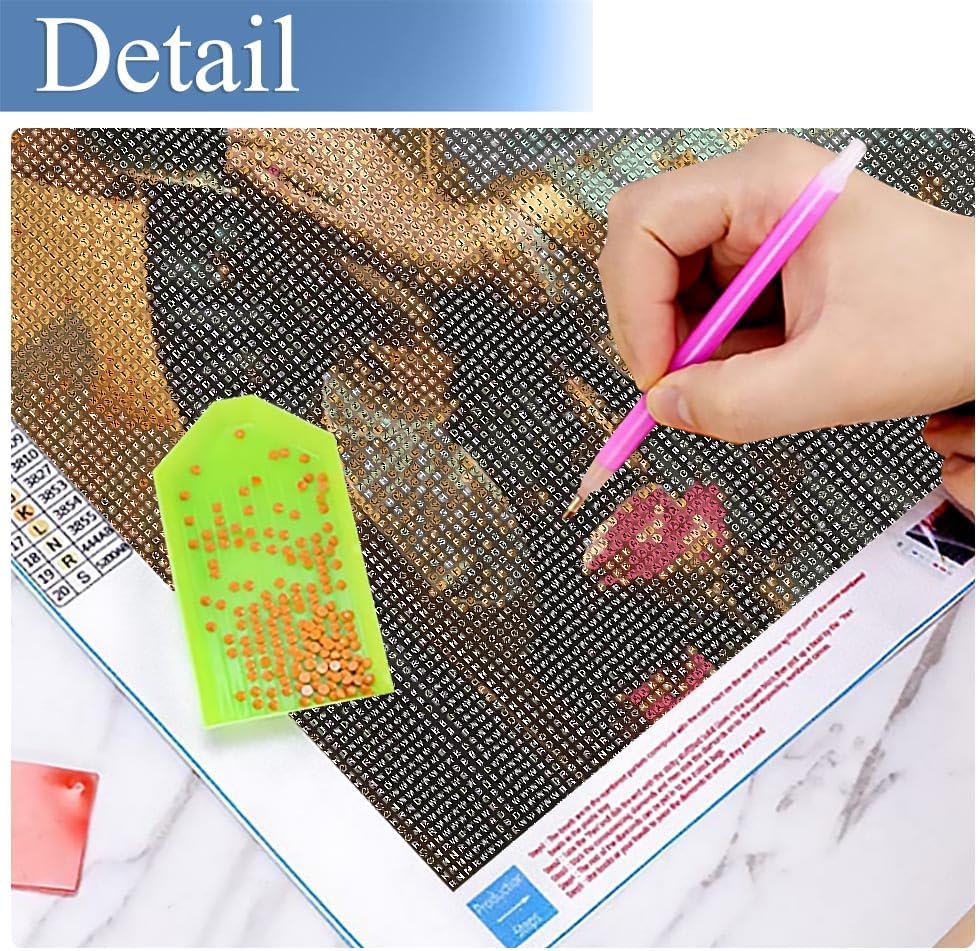 Jesus Diamond Painting Kit, Full Drill 5D Pray Virgin Mary Diamond Dots Arts Crafts Set Religious Belief Diamond Painting with Gem for Adult Beginner Virgin Mary Room Decor 12X16 inch