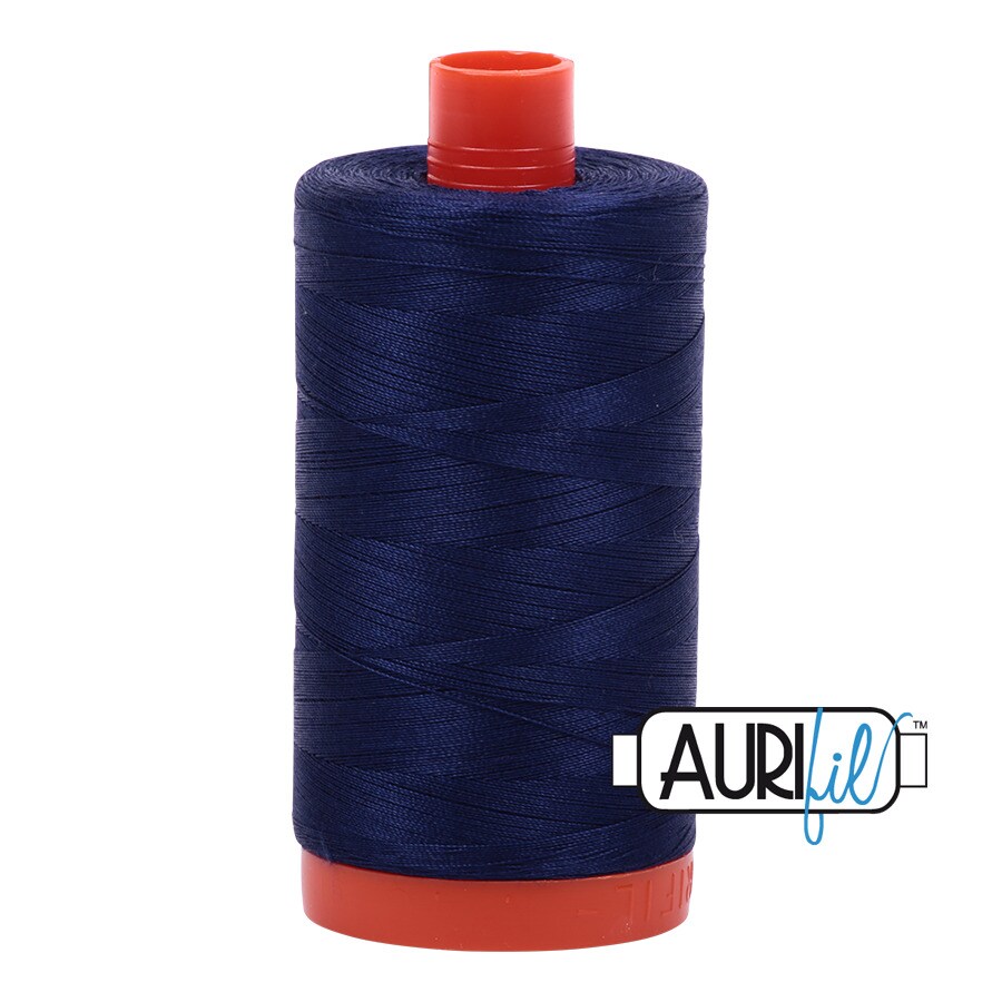 Midnight (2745) | 50wt Large Spool (1300M / 1422Y) | Aurifil Thread
