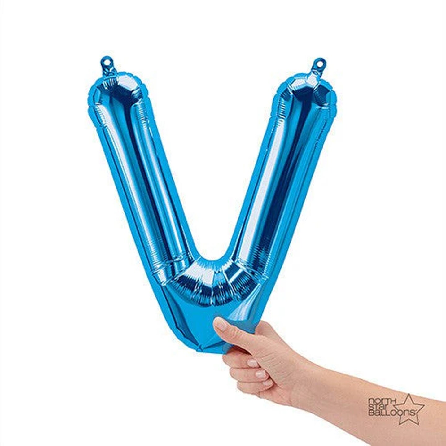 NorthStar Balloons&#xAE; 16 Inch Letter V Blue Air Fill Only