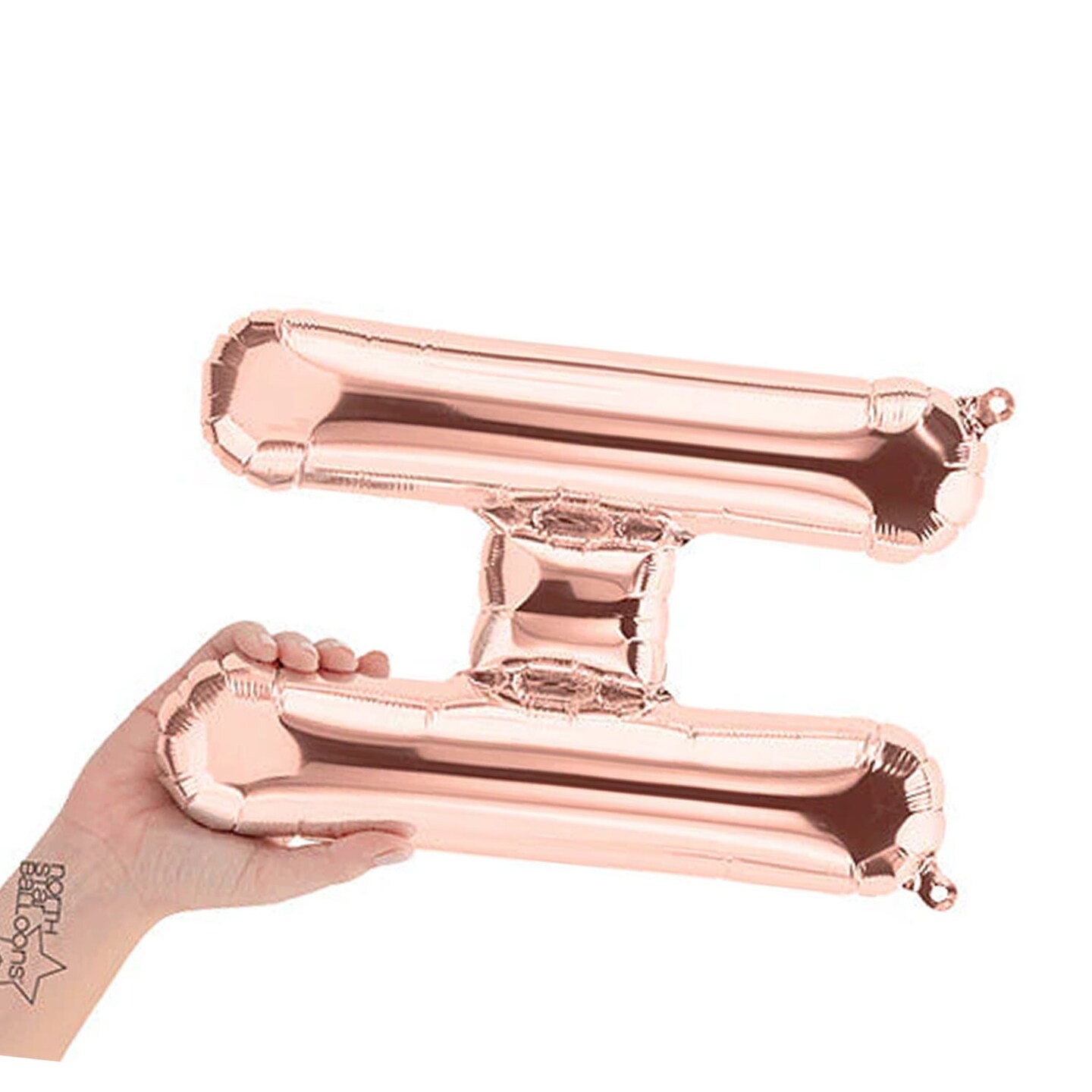 NorthStar Balloons&#xAE; 16 Inch Letter H Rose Gold Air Fill Only