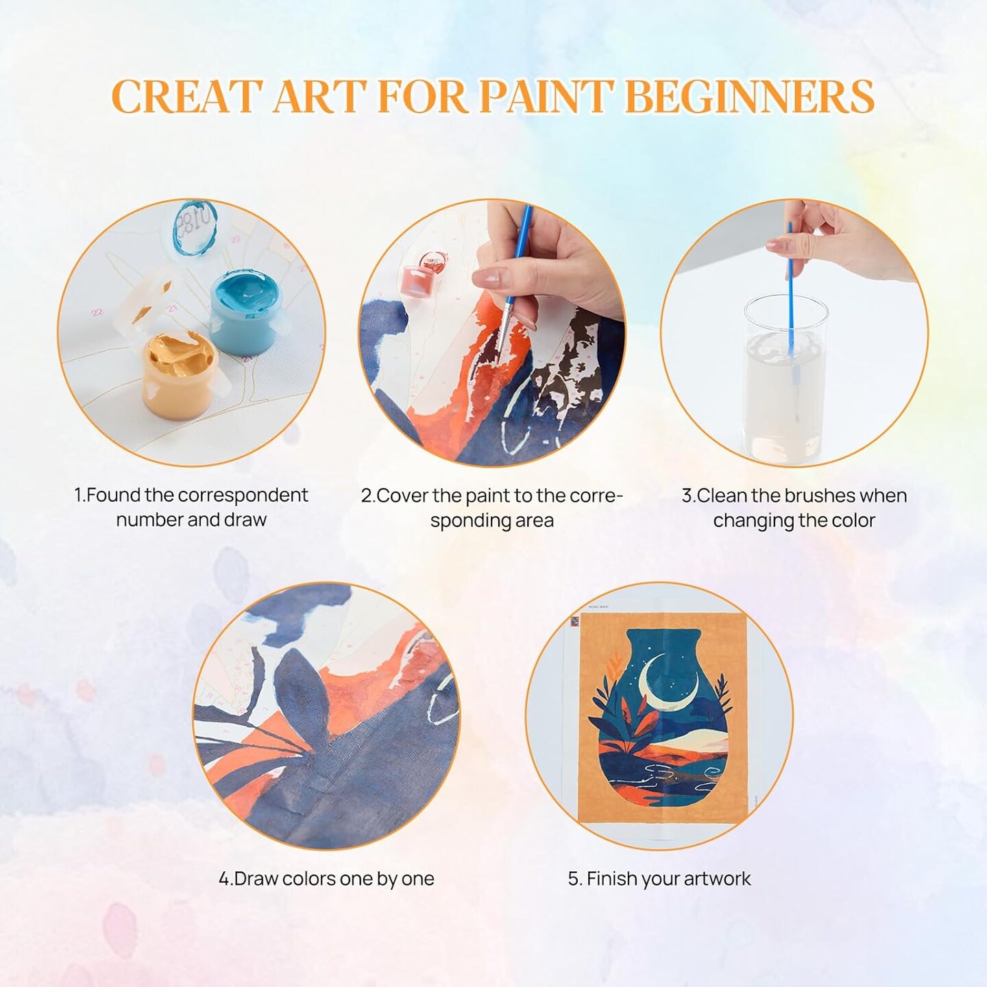Paint by Numbers Kit for Adults Beginners