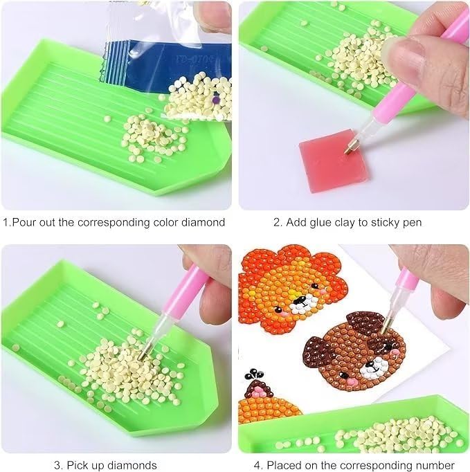 50pcs DIY 5D Diamond Painting Stickers Kits