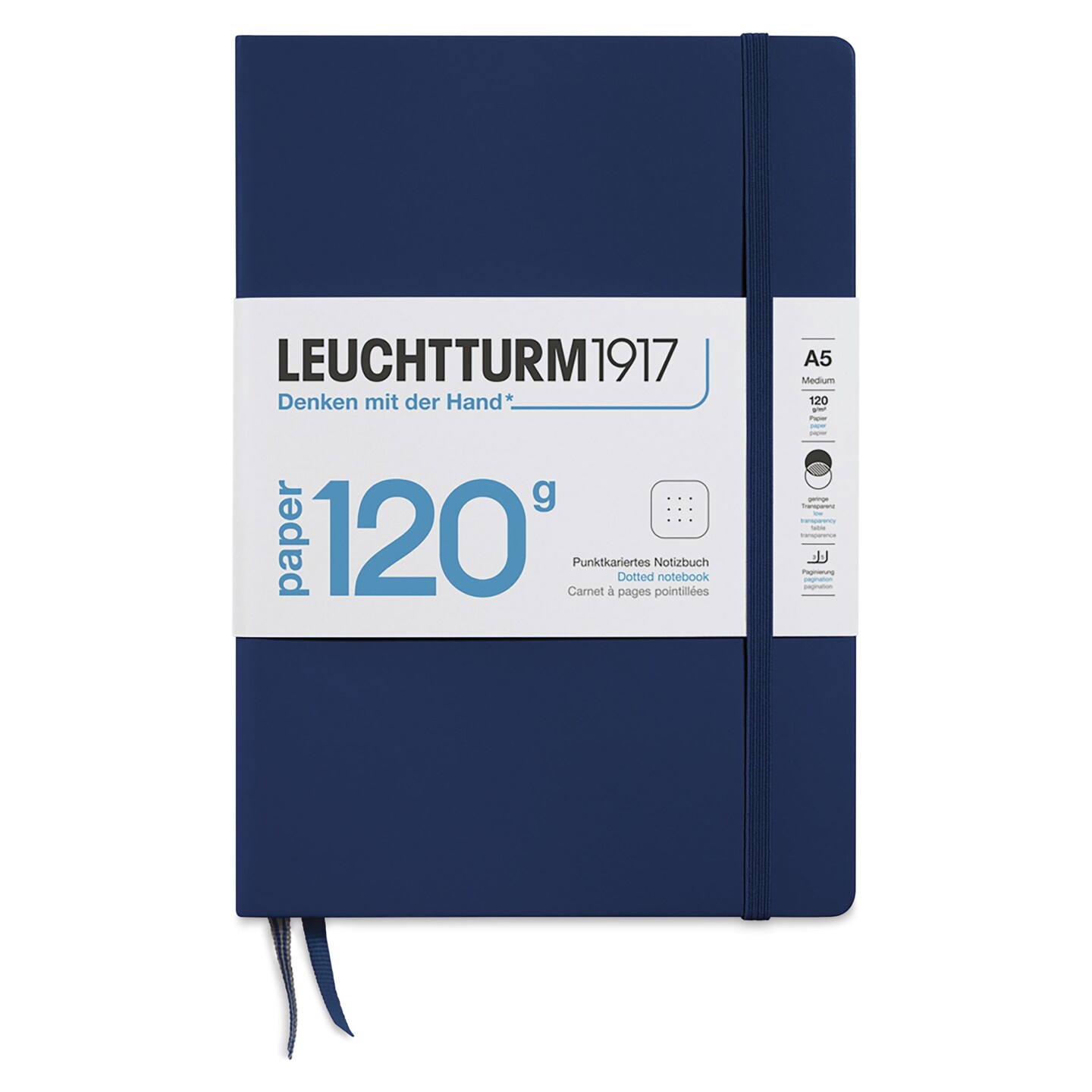 Leuchtturm1917 Edition 120G Notebook - Navy, 5-3/4&#x22; x 8-1/4&#x22;, Dot Grid
