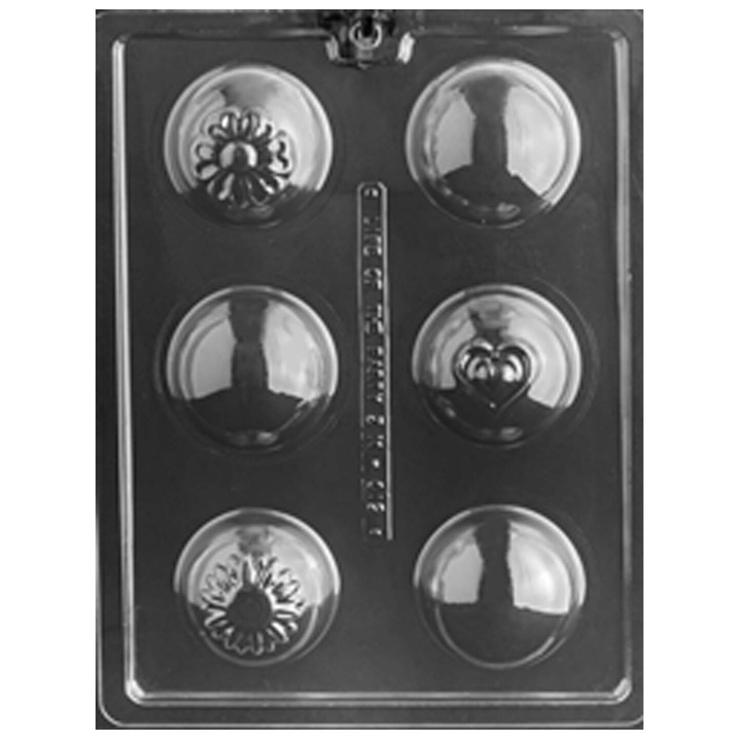 Heart and Flowers Cocoa or Bath Bomb Chocolate Mold for Perfect Treats