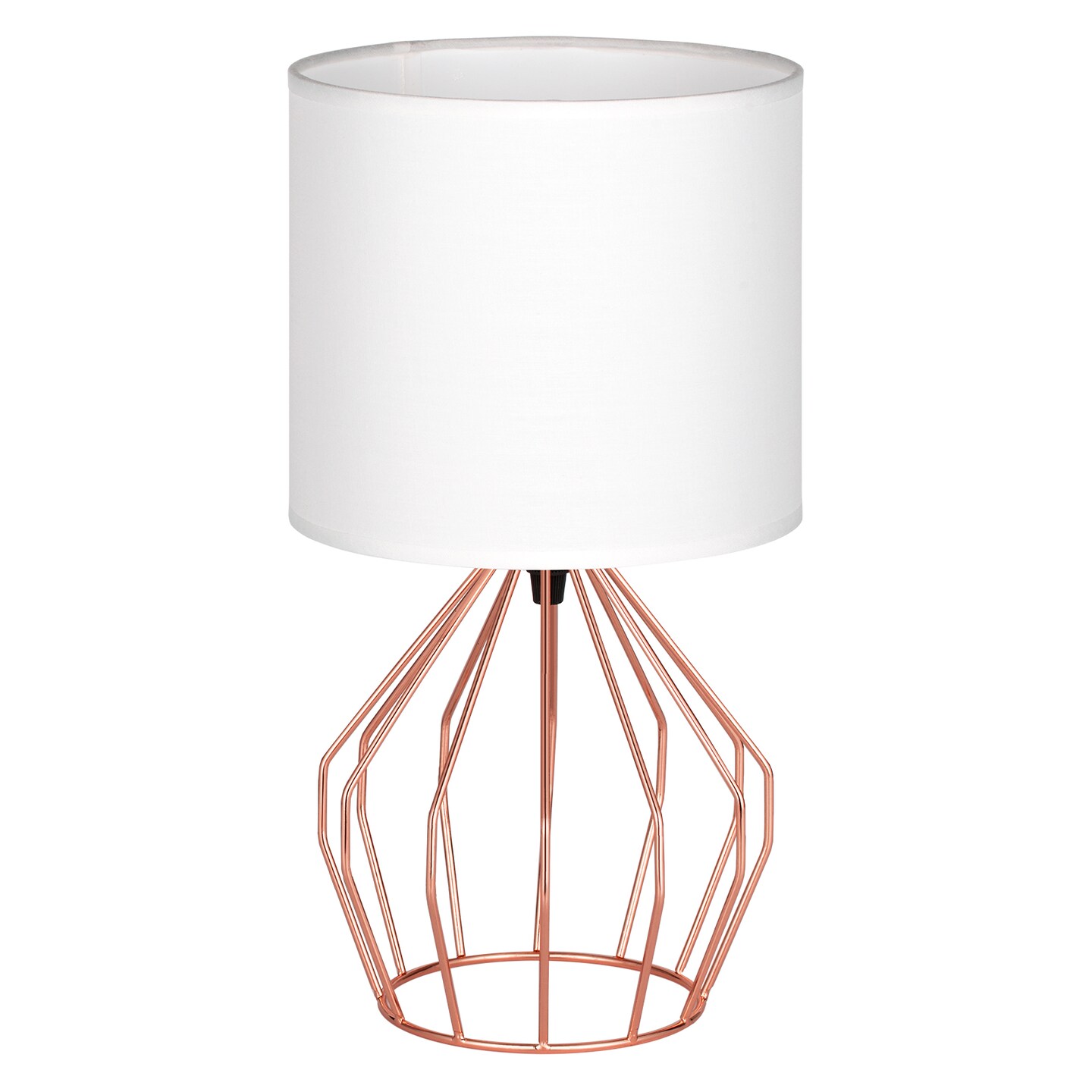 Rose Gold Bedside Table Lamp Modern Hollow Base