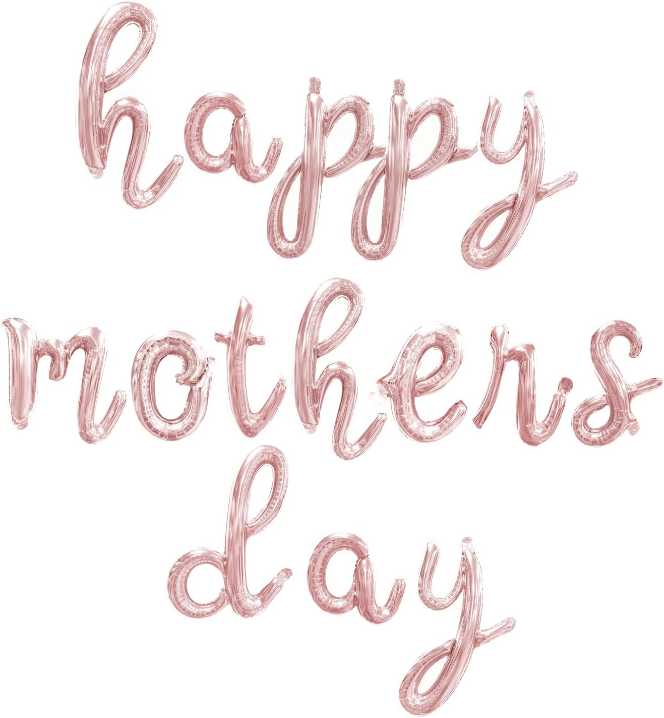 Happy Mother&#x2019;s Day Letter Balloons Kit Script Letter Balloon Decorations 18&#x201D; Letter Foil Balloon Set Happy Mother&#x27;s Day Best Mom Balloon Set Heart Shape Crown Set Decoration for Mother&#x27;s Day Family