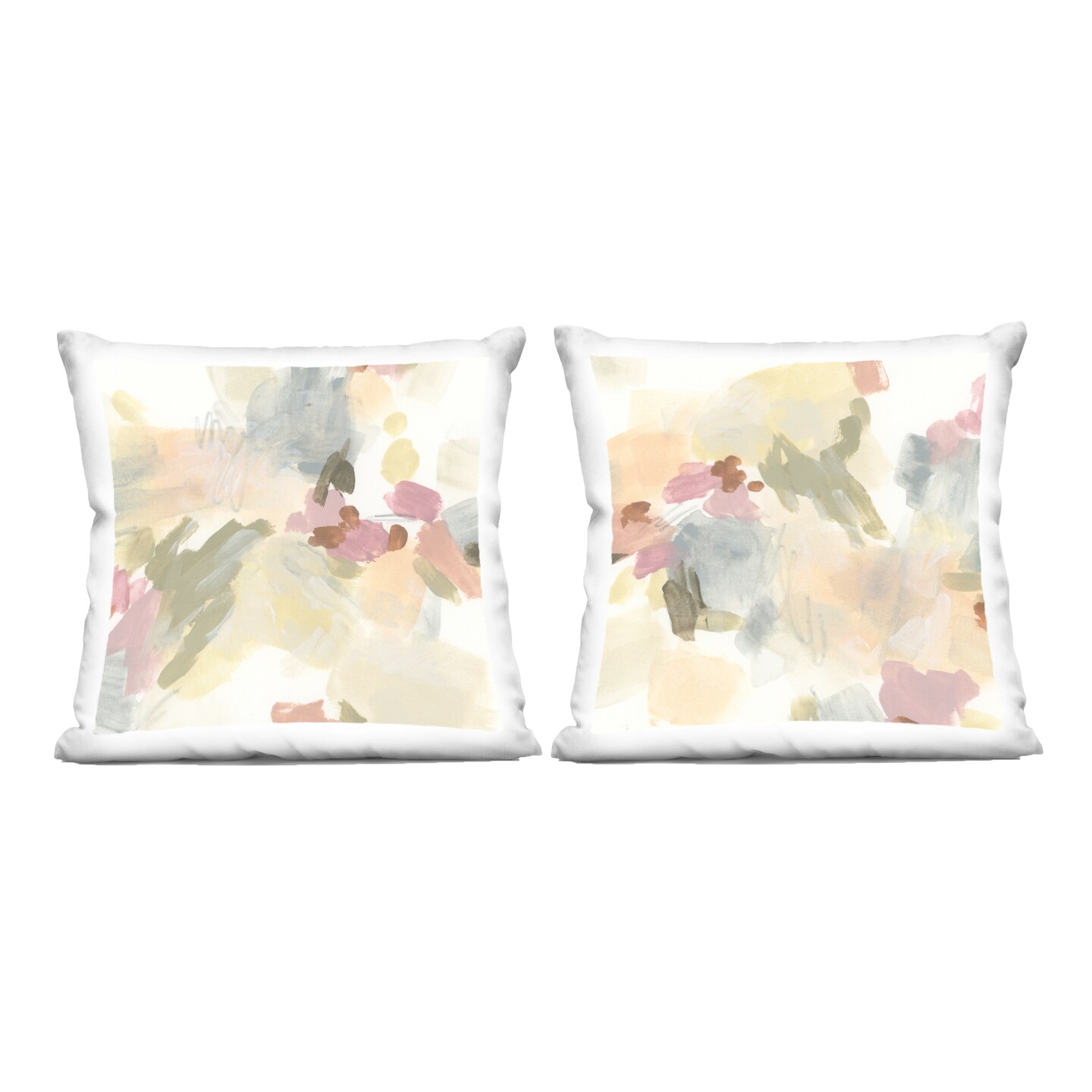 Stupell Industries Restless Abstract Splotches 2pc Decorative Printed Throw Pillow Set Design by June Erica Vess, 18 x 7 x 18