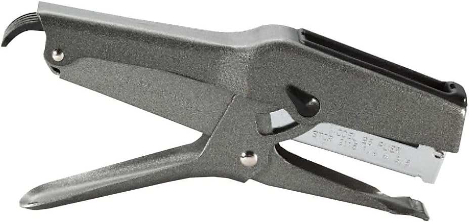 Office B8 Heavy Duty All Metal 45 Sheet Plier Stapler, 210 Stapler Capacity, Full-Strip, Black