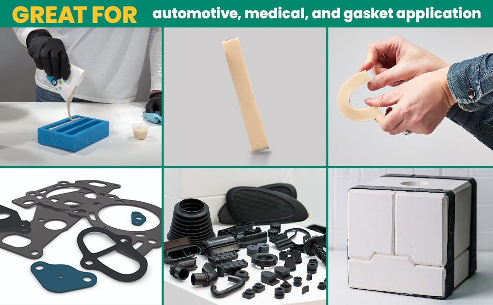 Flex 20 Flexible Urethane Rubber 32oz Kit - (16oz each; side A and side B) Shore hardness 20A