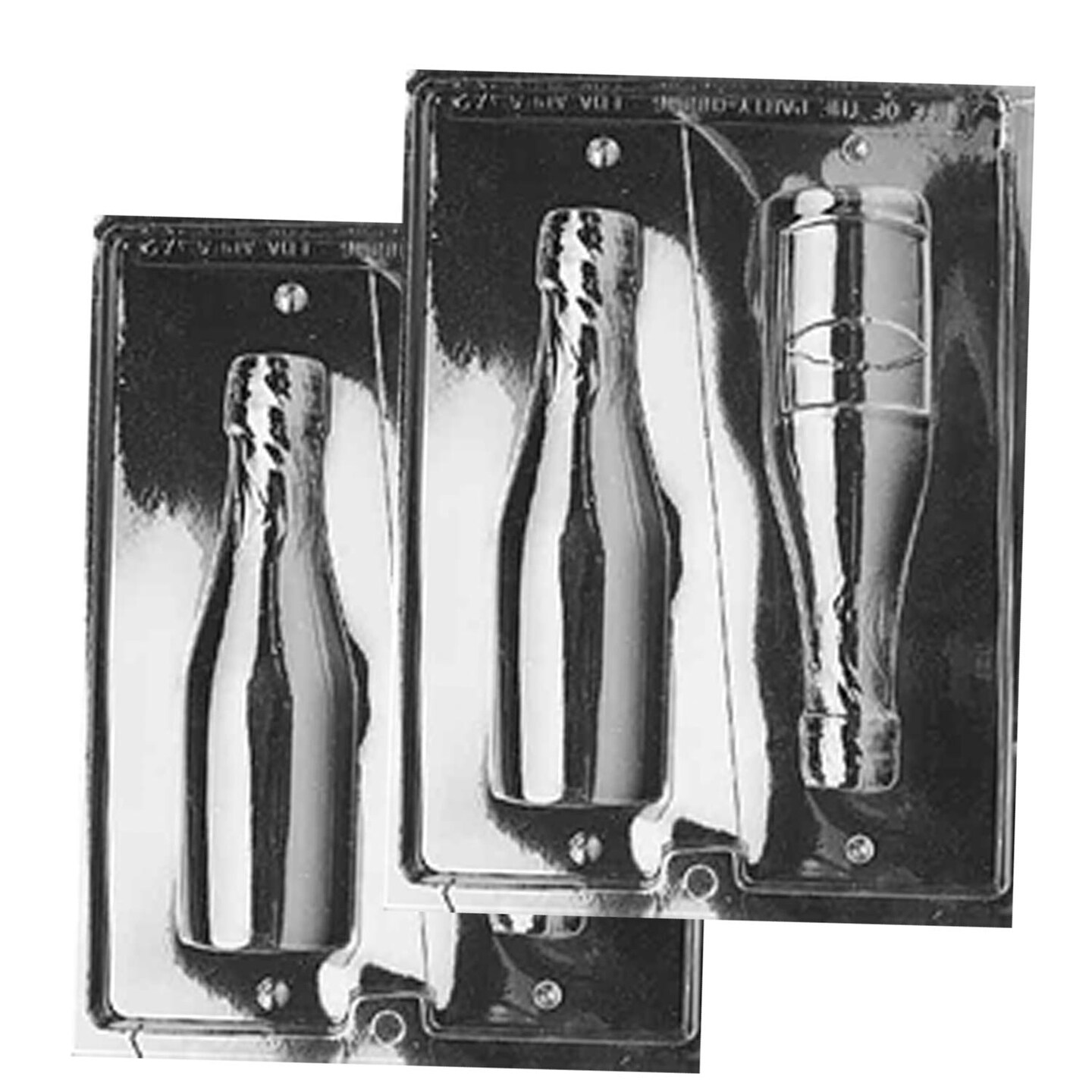 3D Large Champagne Bottle Chocolate Mold