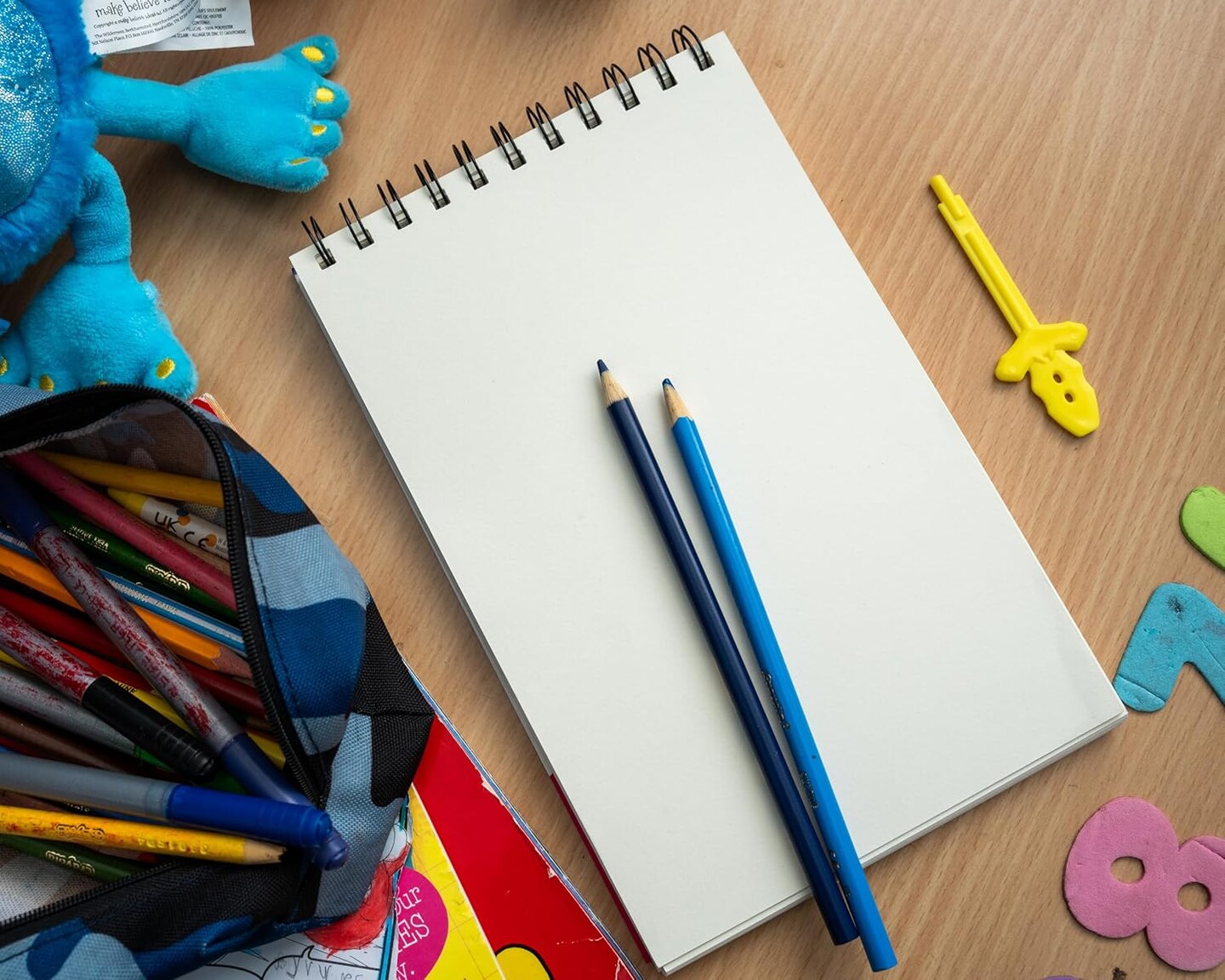 Sketch Pads for Kids, 6x9 inch, 100 Pages, 4 Pack Children Drawing Pads, Spiral Bound Sketch Books, Blank Art Pads for Drawing and Coloring, Doodle Paper Pads