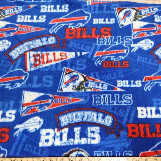 Licensed NFL Buffalo Bills Retro Fleece 70156 Fabric by the Yard