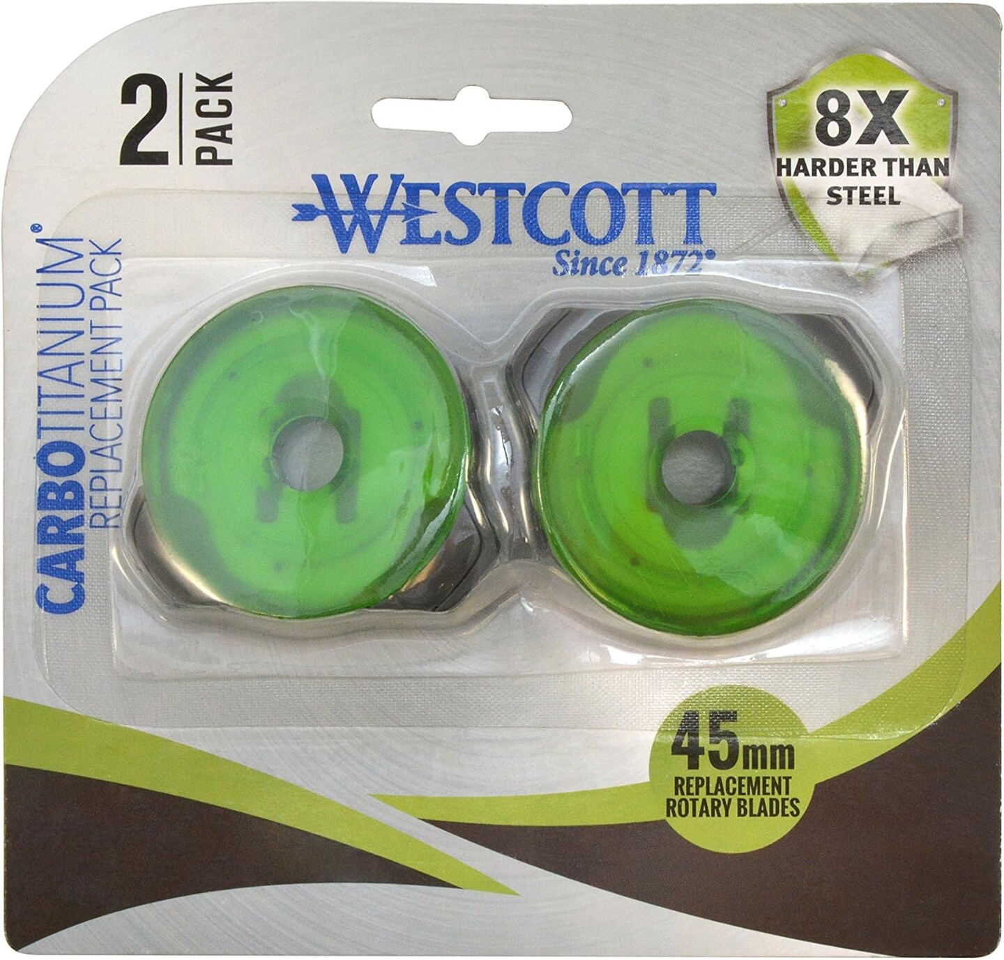 16695 CarboTitanium Replacement Rotary Cutter Blades, 45mm (2-Pack)