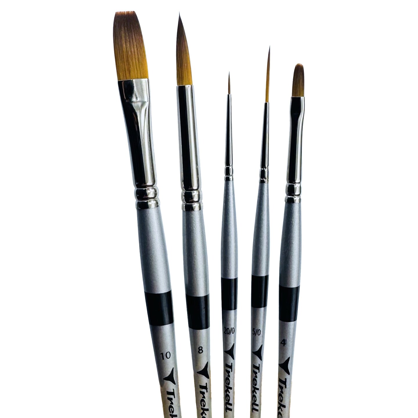 Trekell MIDZ Oil Starter 5 Piece Brush Set - Synthetic