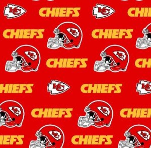 Licensed NFL Kansas City Chiefs Cotton 6315-D Fabric by the Yard