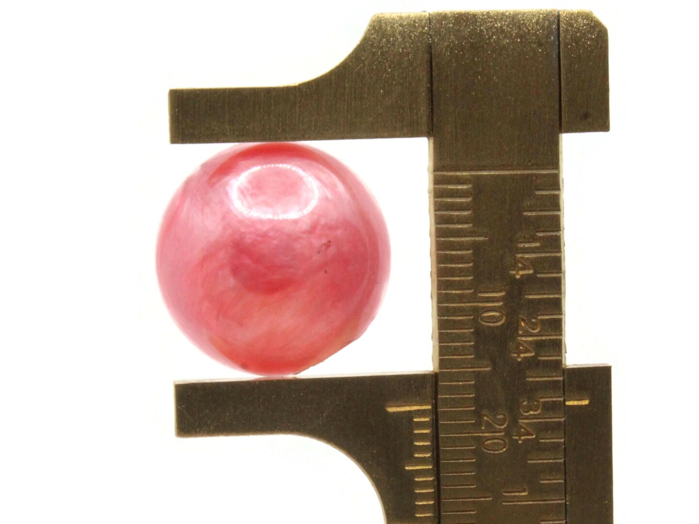8 18mm Vintage Plastic Round Pink Shank Buttons