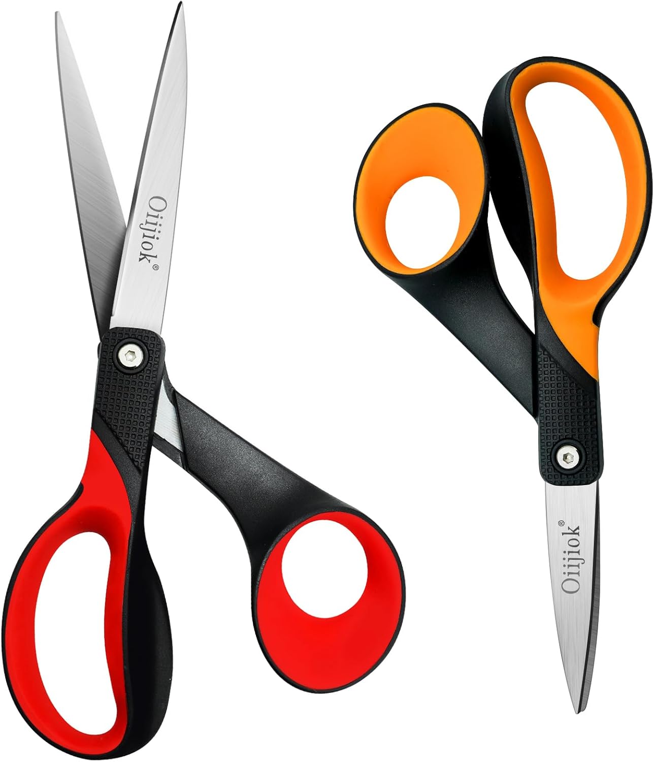 Left Handed Scissors, Stainless Steel Sharp Blade Lefty Scissors with Comfort-Grip Handles, for Home, Office and School