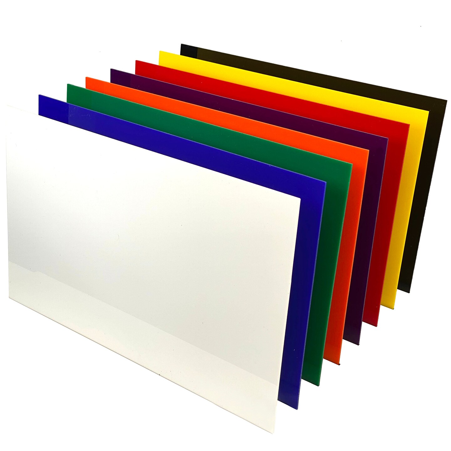Cast Acrylic in a Variety of Solid Opaque Colors, 2.6mm (1/8th Inch), CO2 Laser & Glowforge Performance Series Ready, Craft Closet Brand, 12x12, 12x19, 12x6,