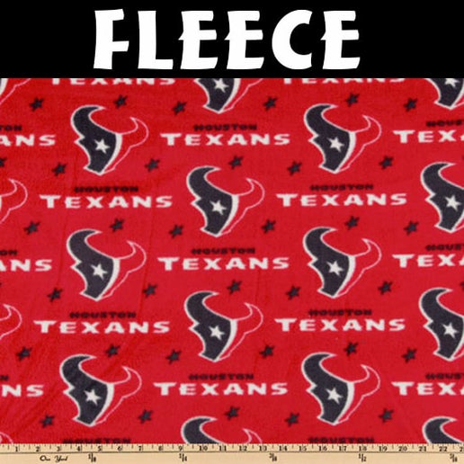 Licensed NFL Houston Texans Fleece 6268-D Fabric by the Yard