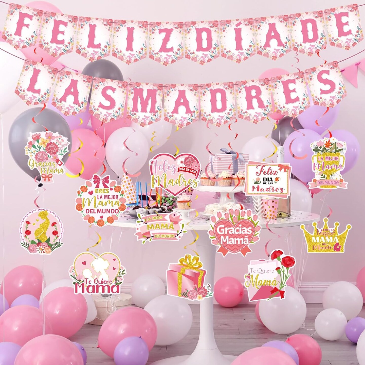 Feliz Dia De Las Madres Banner Mother&#x27;s Day Party