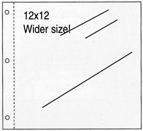 K&Company Post Bound Page Protector Refills 12"X12" 10/Pkg-W/White Inserts