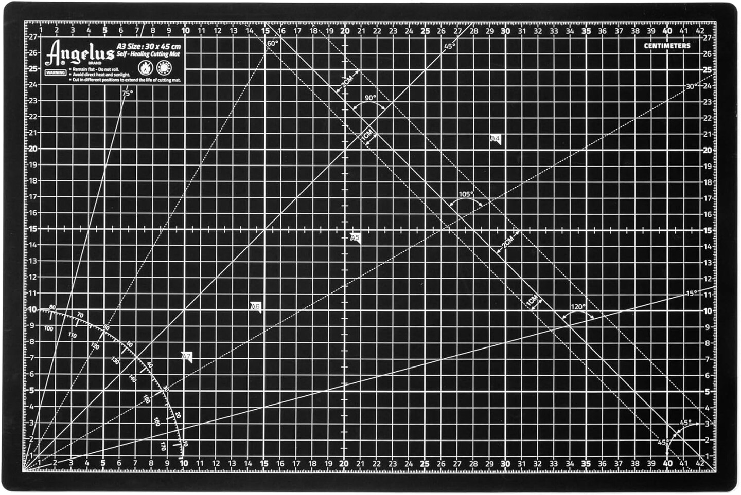 Self-Healing Cutting Mat, Double Sided, Non-Slip, Durable, Scratch-Resistant Rotary Cutting Board for Leather, Craft, Fabric, Quilting, Sewing, Scrapbooking Projects (12&#x22; x 18&#x22;)