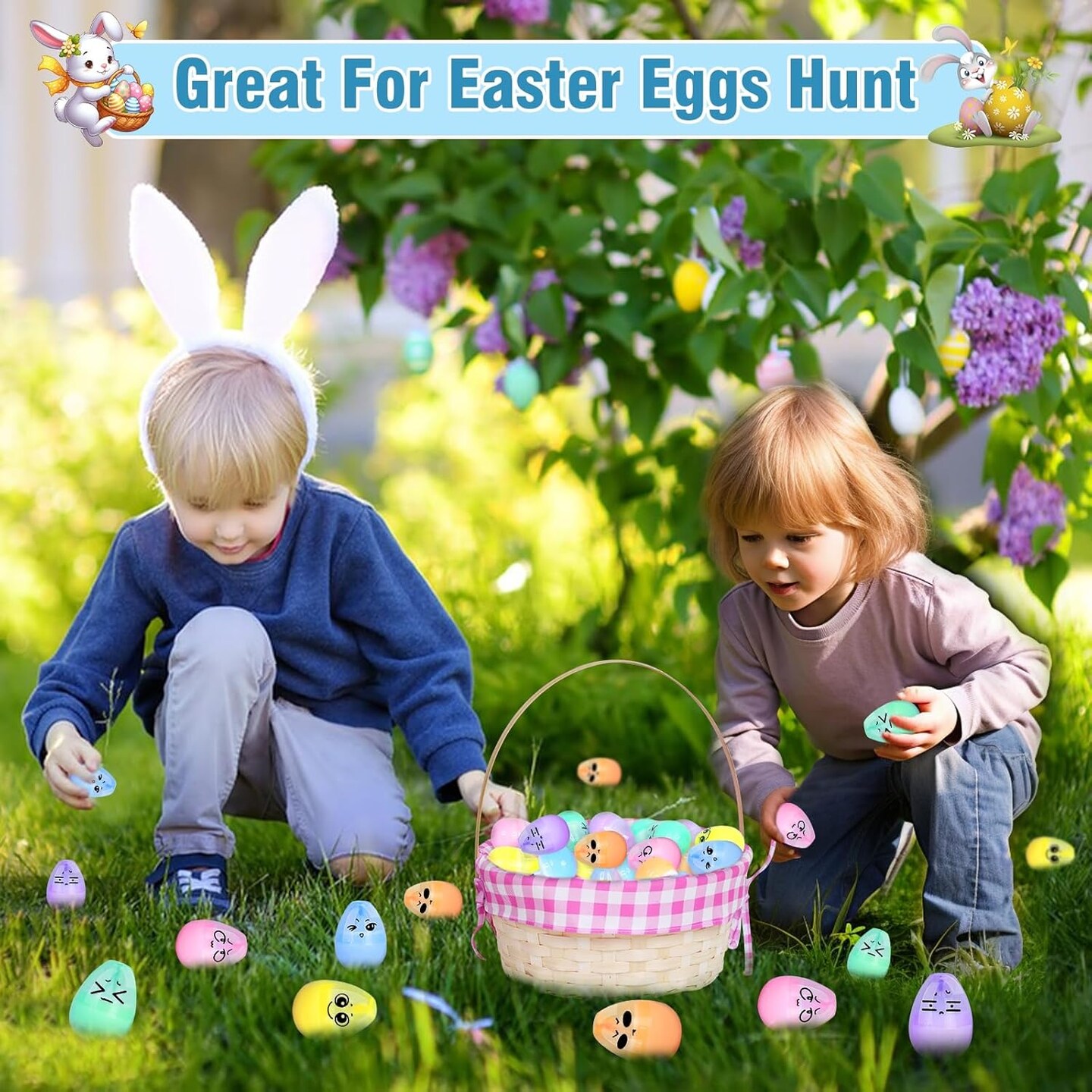 24 Pack Easter Basket Stuffers Novelty Easter Egg Marker Pens for Kids Toddlers, 6 Colors Fluorescent Art Paint Pens Cute Easter Toys for Easter Hunt Egg Fillers