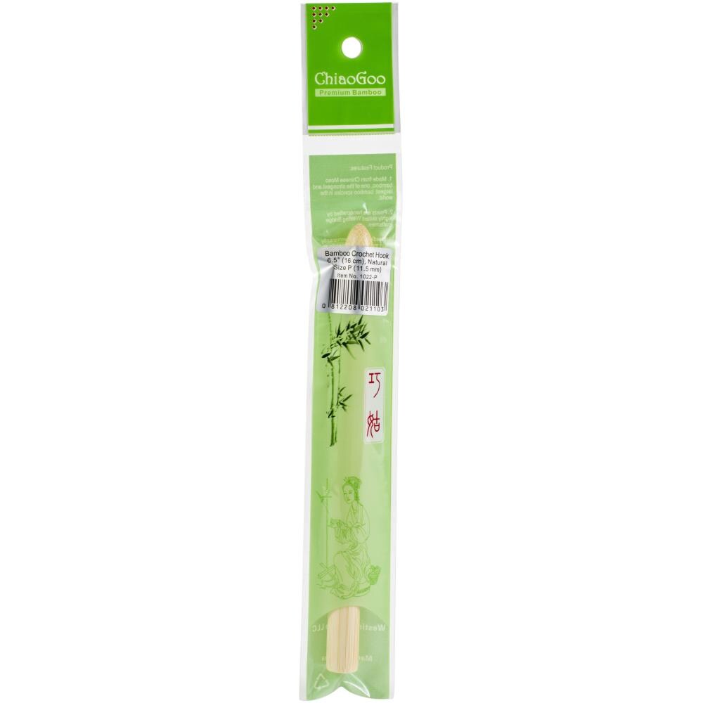 ChiaoGoo Bamboo Crochet Hook - Sizes US E to U