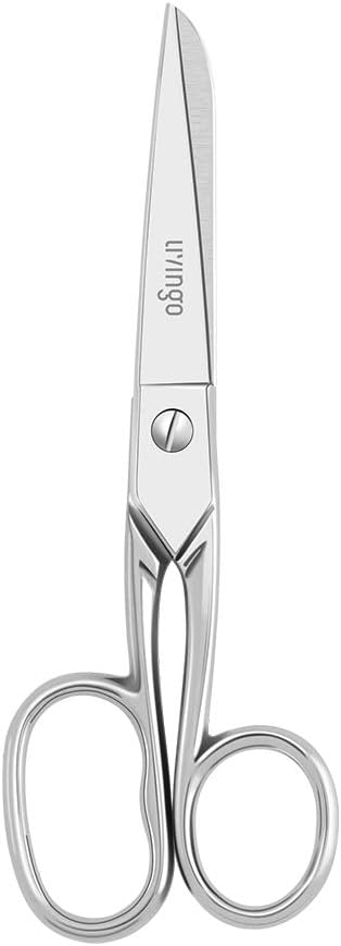 6'' Professional Forged Fabric Scissors, Precision Tailor Small Scissors Heavy Duty, Sharp Stainless steel Sewing Shears for Crafting Supplies