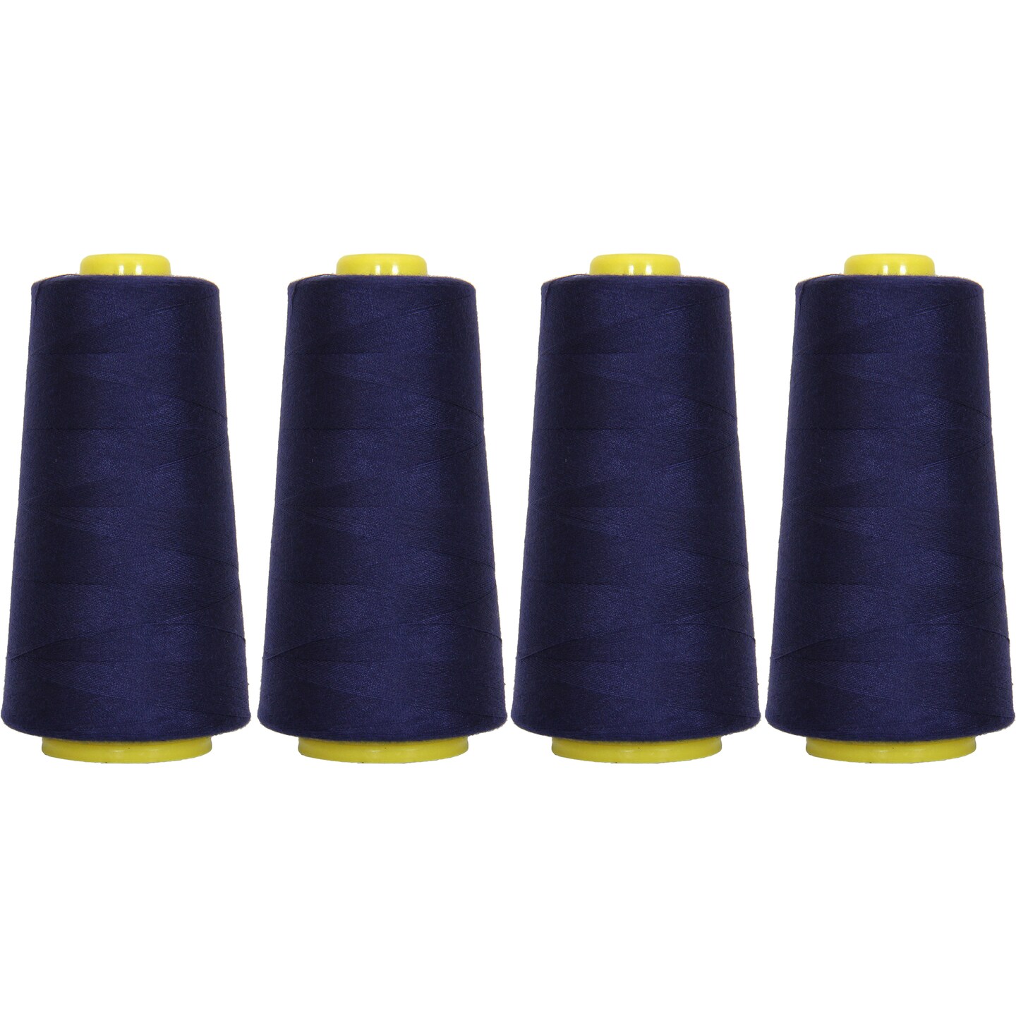 Threadart Polyester Serger Thread - 2750 yds 40/2 - 4 Cone Bundle Pack - 56 Colors Available -