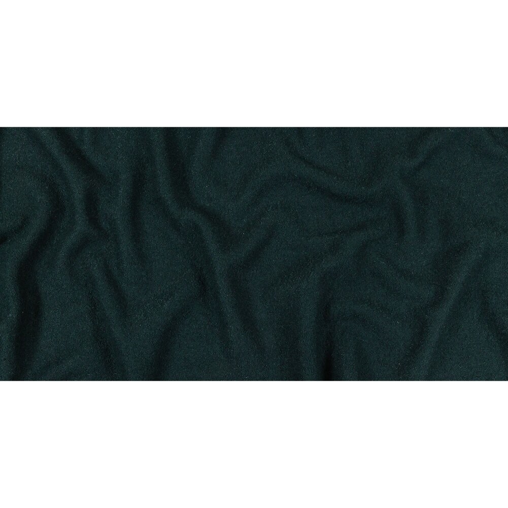 1 Yard Forest Green Boiled Wool Coating Heavyweight Solid Fabric 59 inch Width