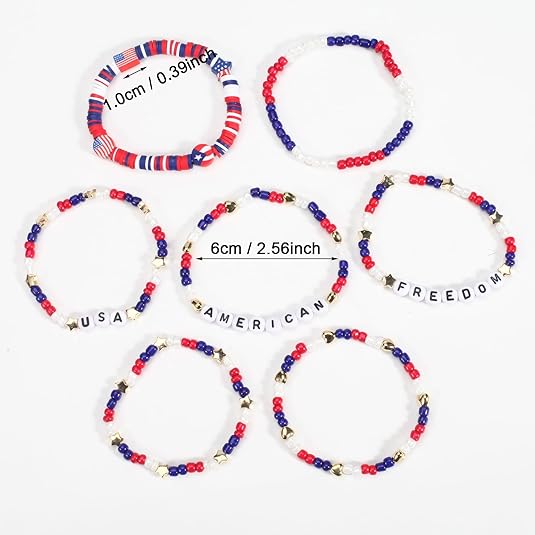 Halloween Bracelets Stackable Heishi Beaded Stretch Bracelets