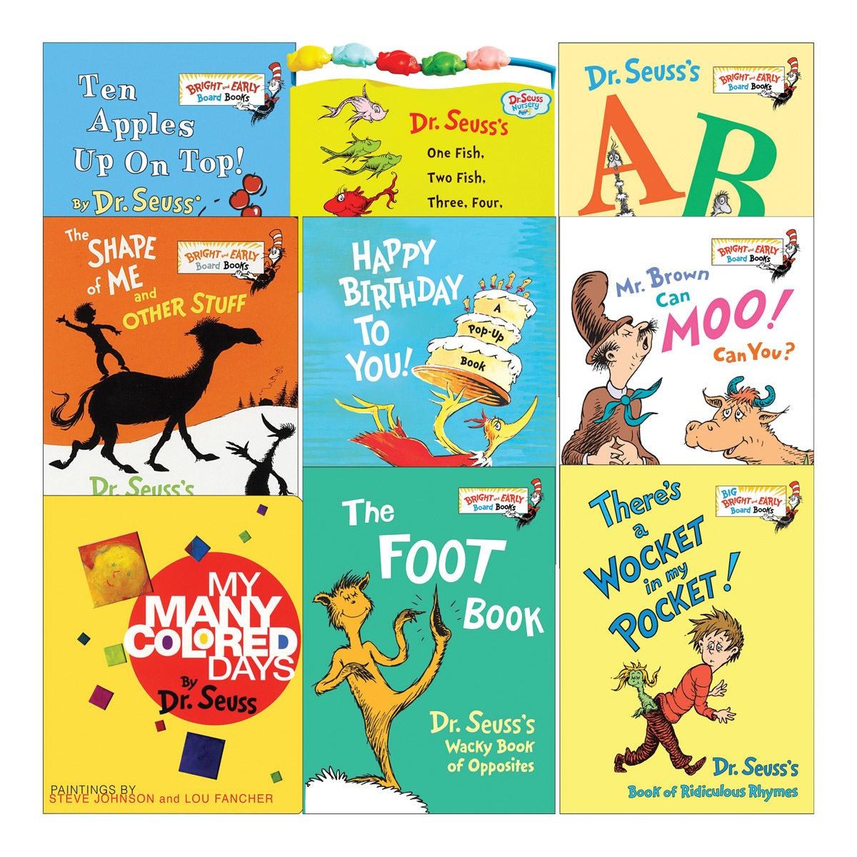 Kaplan Early Learning Company Dr. Seuss Board Books - Set of 9