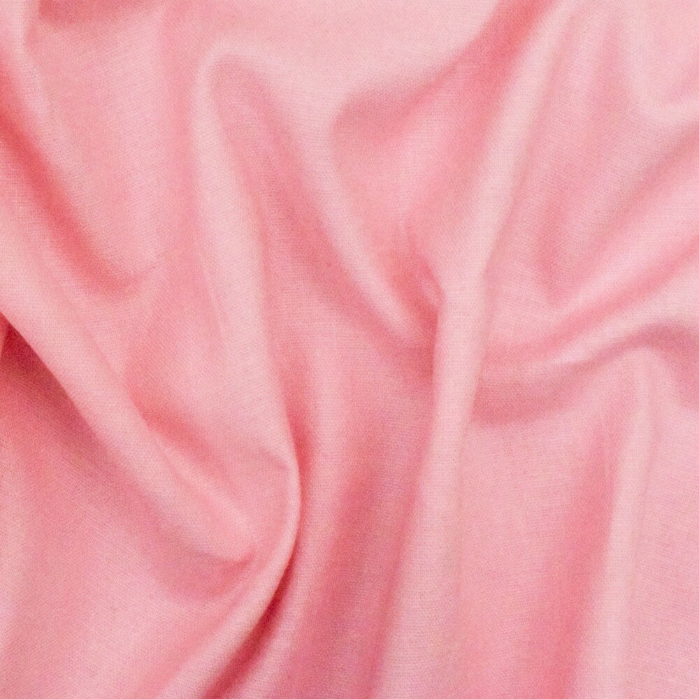Blossom Pink Cotton Slubbed Stretch Shirting Woven Fabric By the Yard