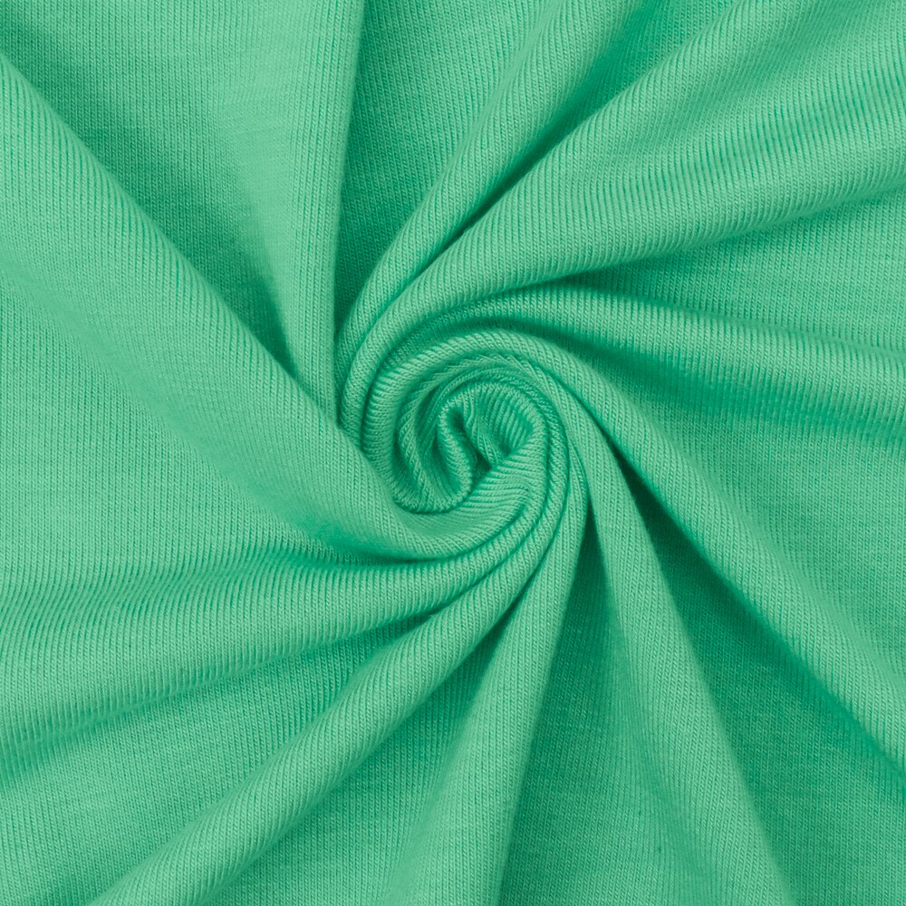 Mint Green Solid Stretch Spandex Bamboo Jersey Knit Fabric By the Yard