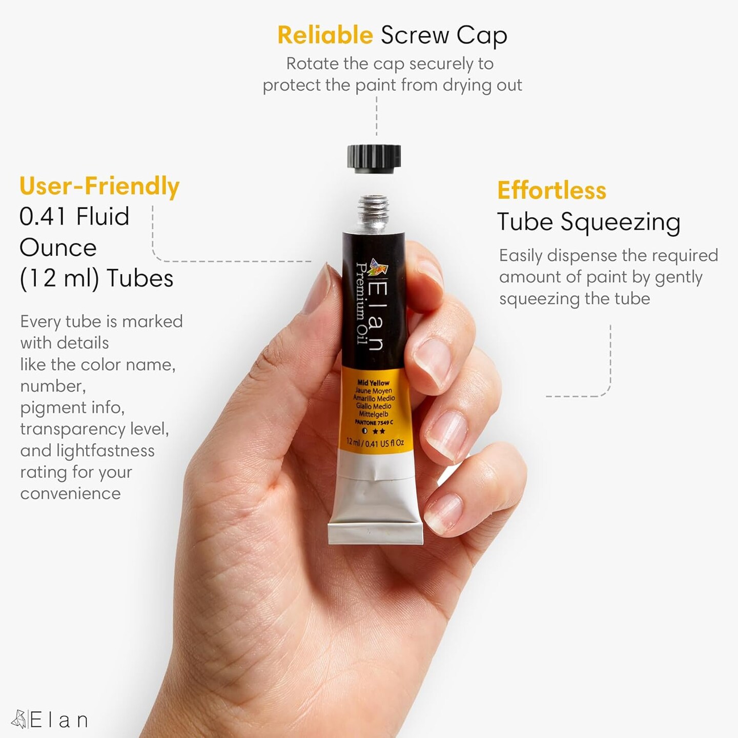 Oil Paint Set, 24 Oil Paint Tubes 0.4oz, Artist Paint Set for Adults, Oil Based Paint for Canvas, Mini Oil Painting Set, Professional Paint Set