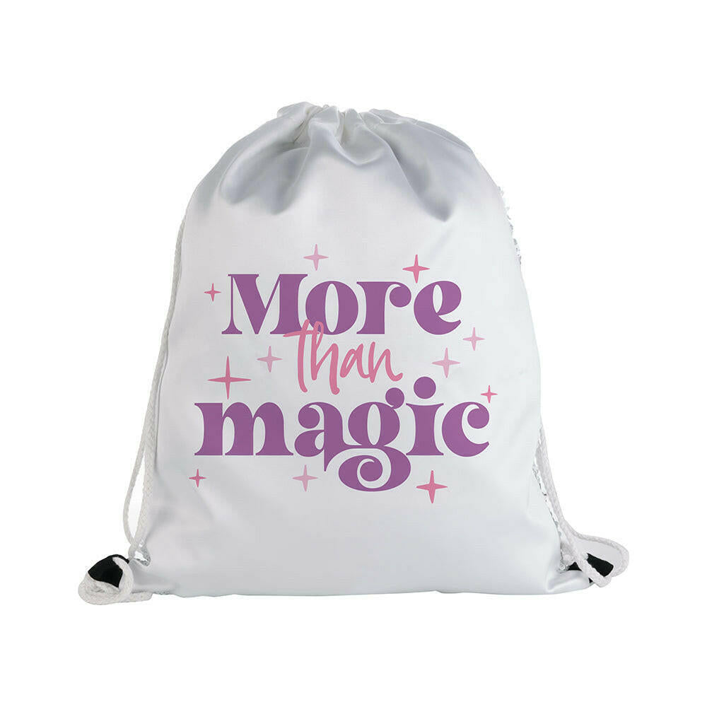 Craft Express 2 Pack Sublimation Sequin Drawstring Backpacks