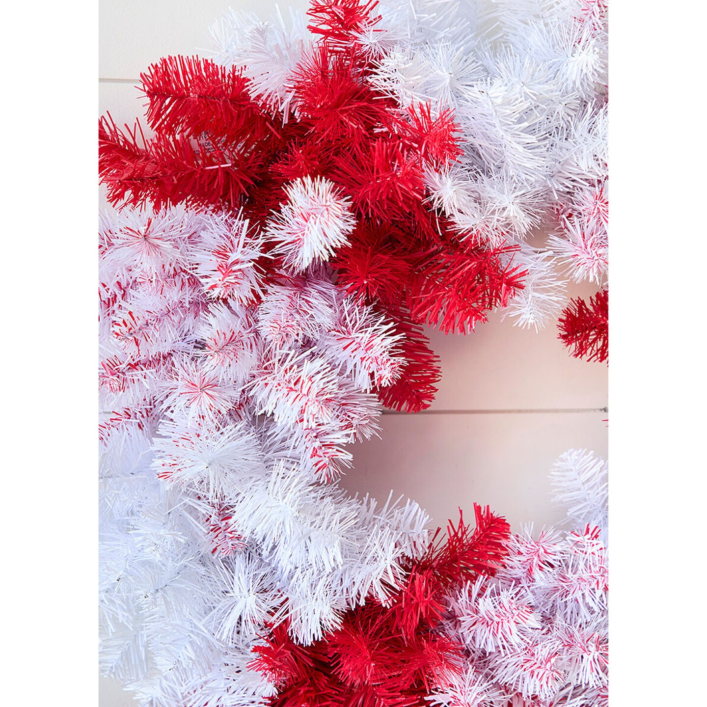 30" Red and White Caprico Wreath Large Decorative Wreath for Front Door or Year-Round Display