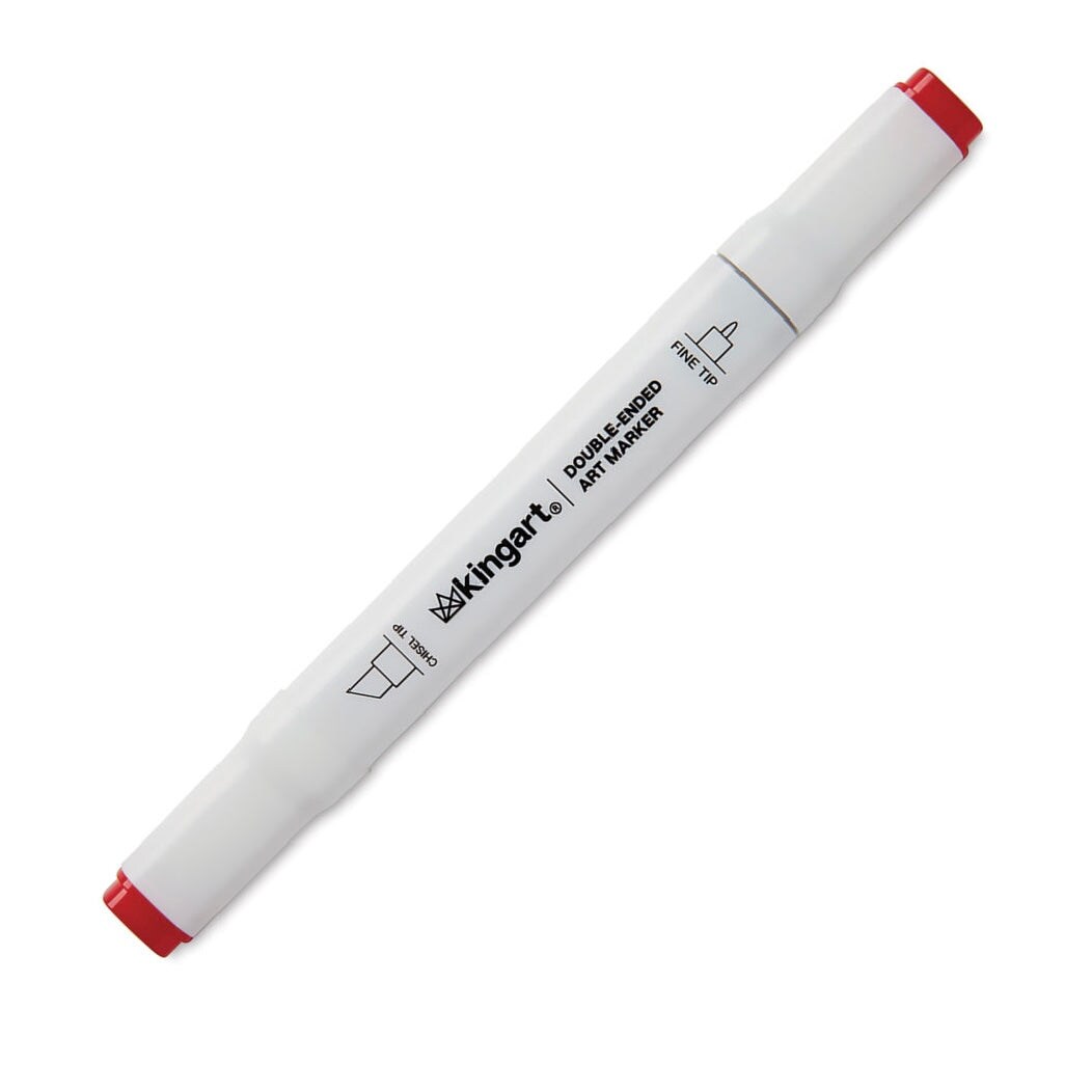 KINGART&#xAE; PRO Double-Ended Art Alcohol Markers, 24 Pastel Palette Colors with Both Fine &#x26; Chisel Tips and Superior Blendability
