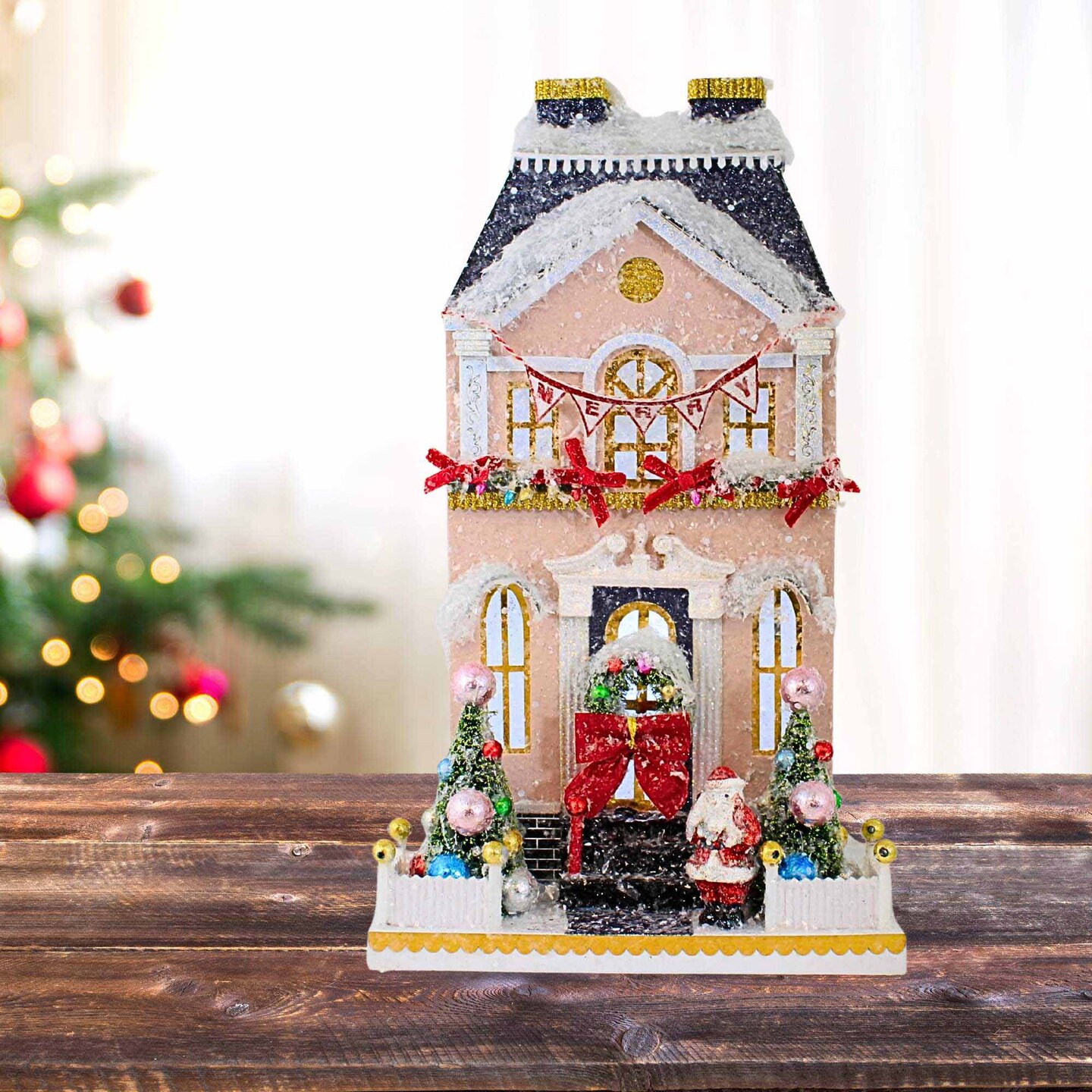 Cody Foster 16.0 Inch Merry Manor Christmas Putz House