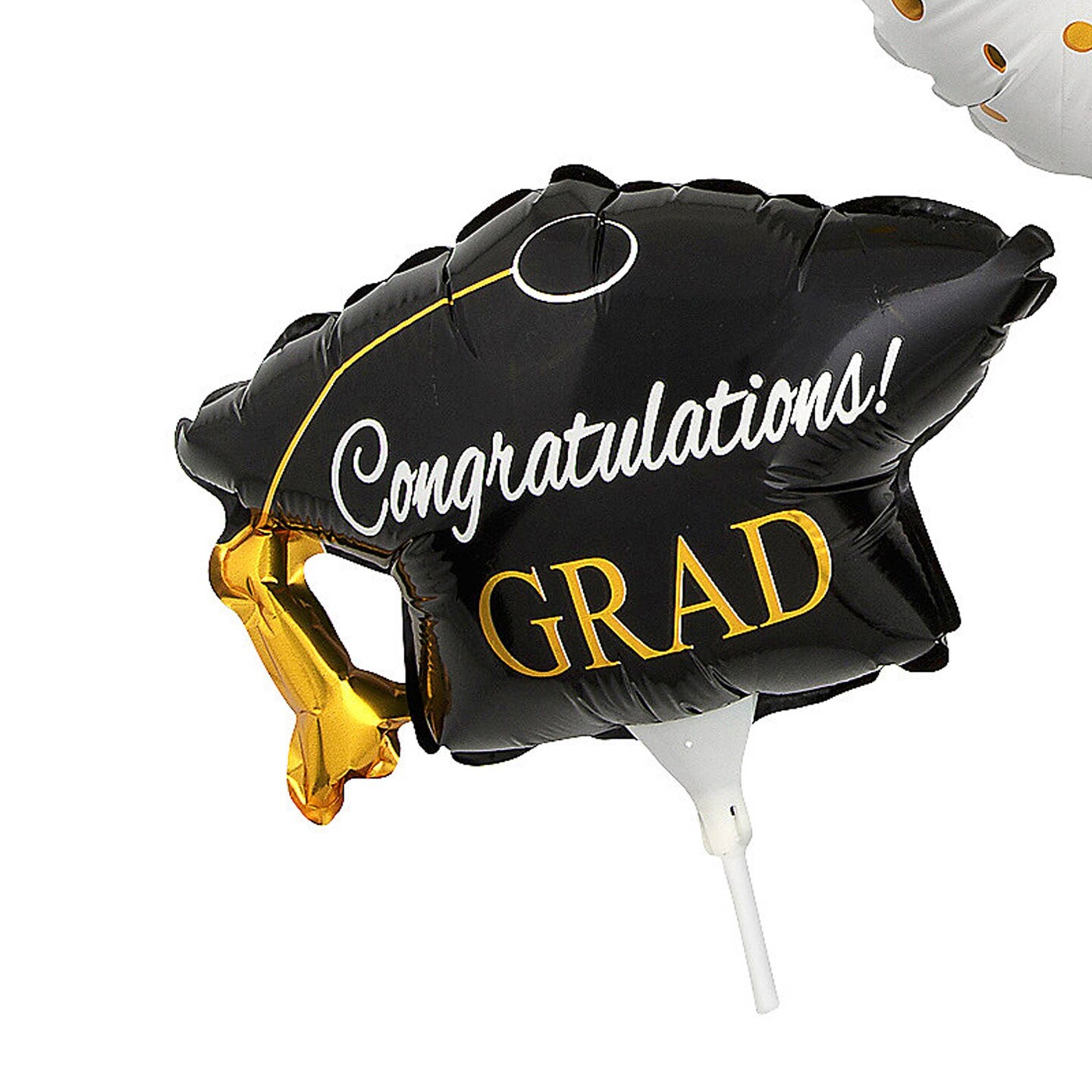 Graduation Party Mylar Stick Balloons Assortment 3ct, 8.5&#x22; x 15&#x22;
