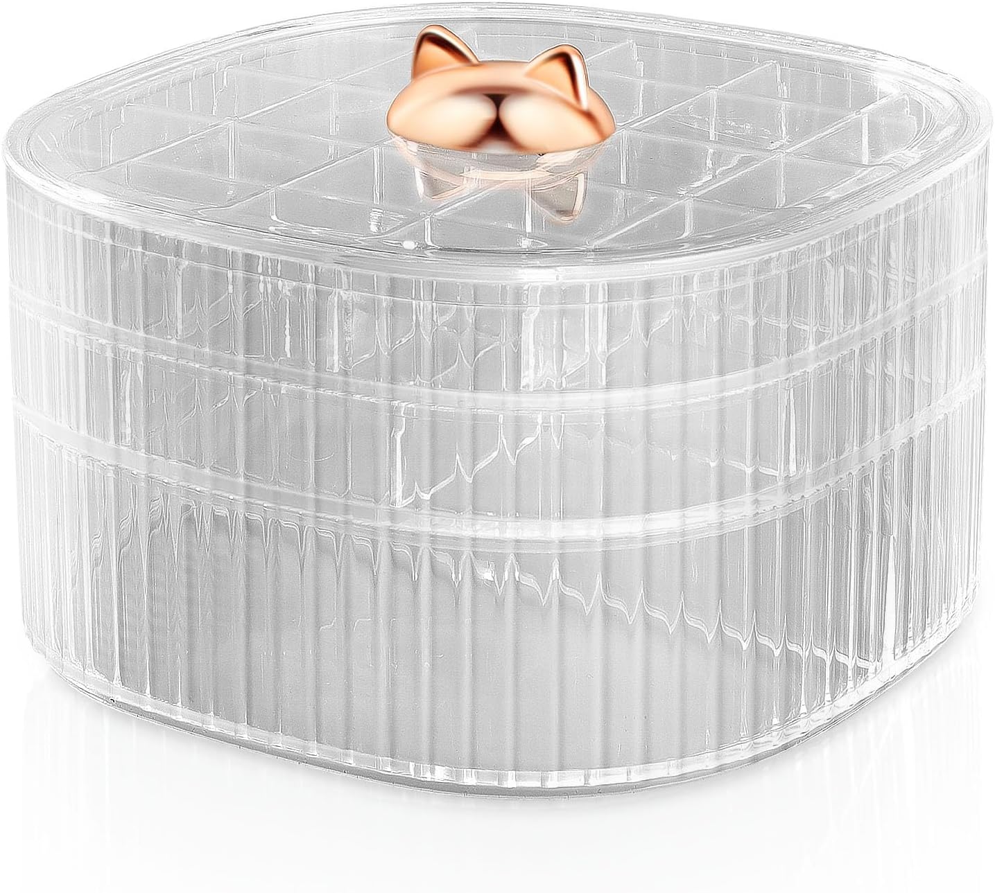 Earring Organizer,Stackable 3-Layers Clear Jewelry Box with Lid,Stud Earring Organizer for Women Girls,Earring Box Display Holder for Earrings Ring Studs Bracelet Necklace Crafts (Clear)