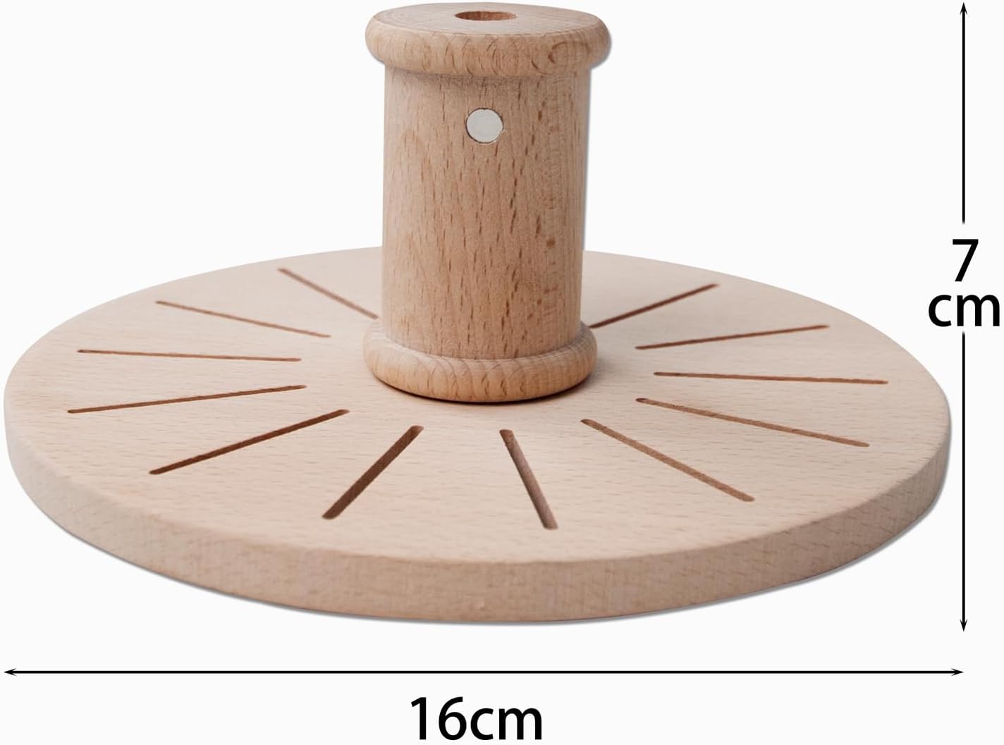 Bobbin Rack for Embroidery Floss Beech Wood Floss Organizer (Round)