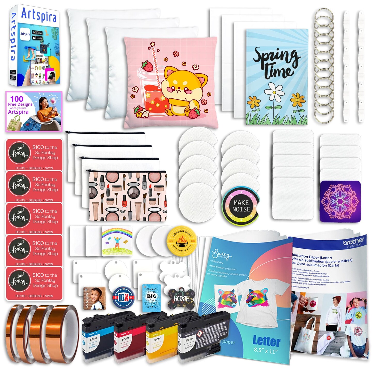Brother SP-1 Sublimation Printer with Deluxe Starter Bundle