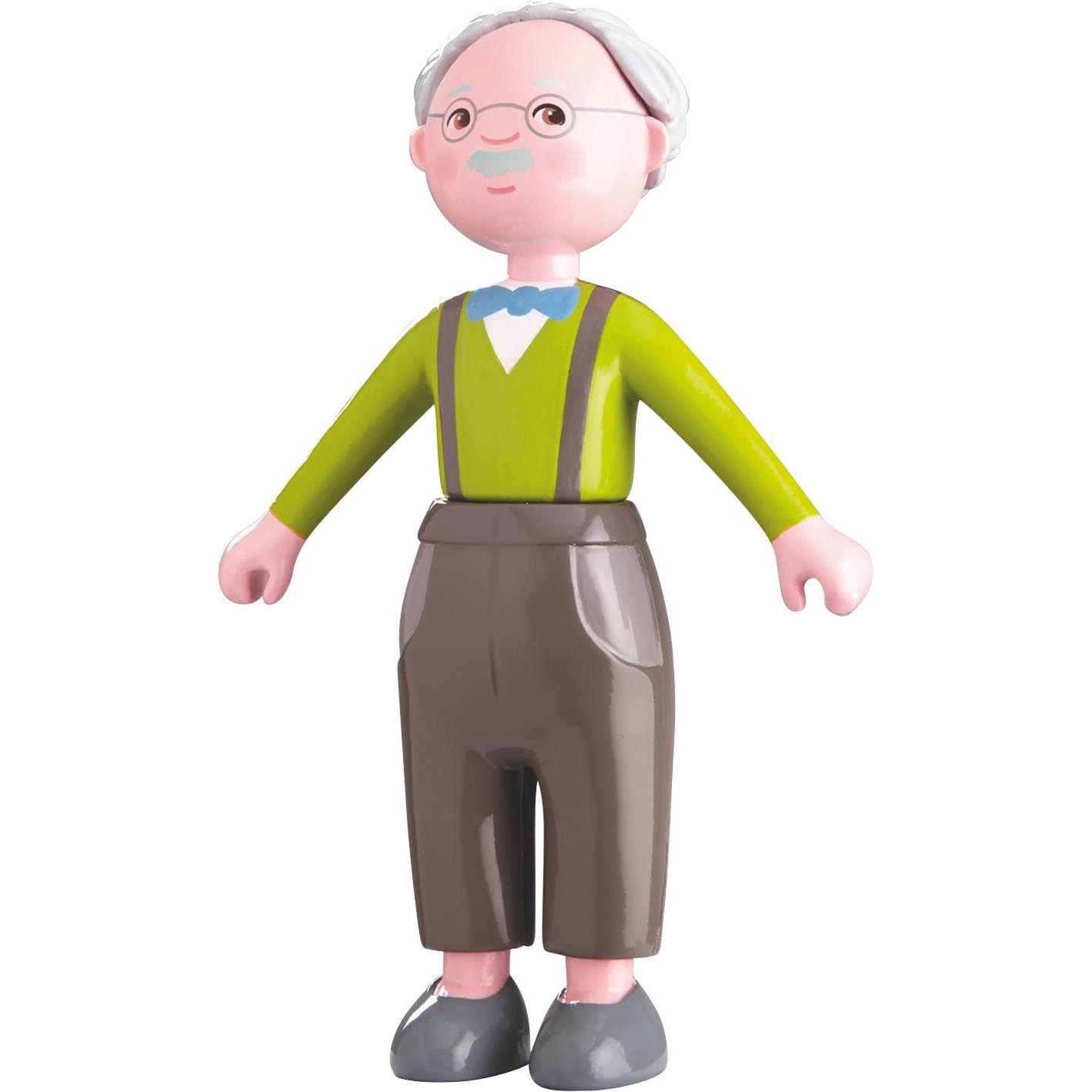 HABA Little Friends Grandpa Kurt - 4.5&#x22; Dollhouse Toy Figure